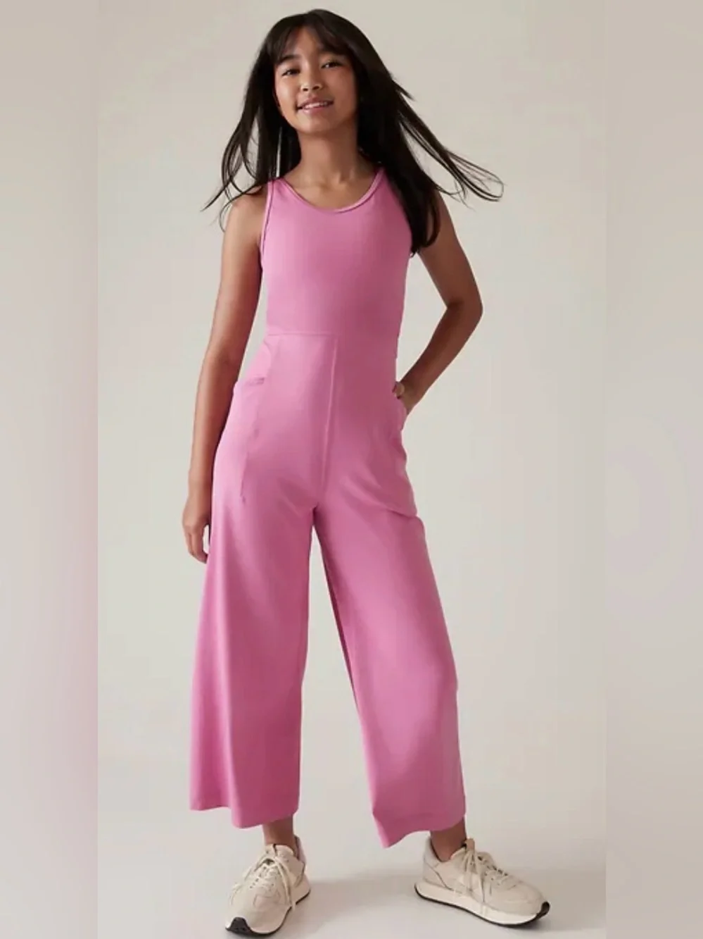 Athleta Girl Pink Stash Your Treasures Jumpsuit